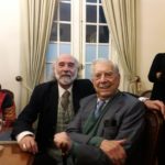 Con el Premio Nobel de Literatura Mario Vargas Llosa.