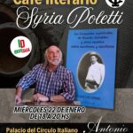 En el Café Literario – Syria Poletti  – el Esctitor Antonio Las Heras hablara sobre su obra “Las Búsquedas Espirituales de Ricardo Guiraldes y otros escritos sobres escritores y escrituras