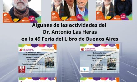 Antonio Las Heras en la 49 Feria Internacional del Libro de Buenos Aires.