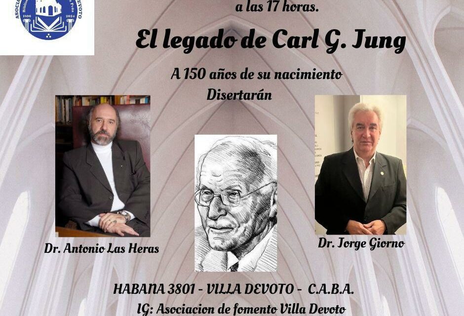 El Legado de Carl G, Jung – a 150 años de su nacimiento. – sábado 26 de julio – a las 17 horas.