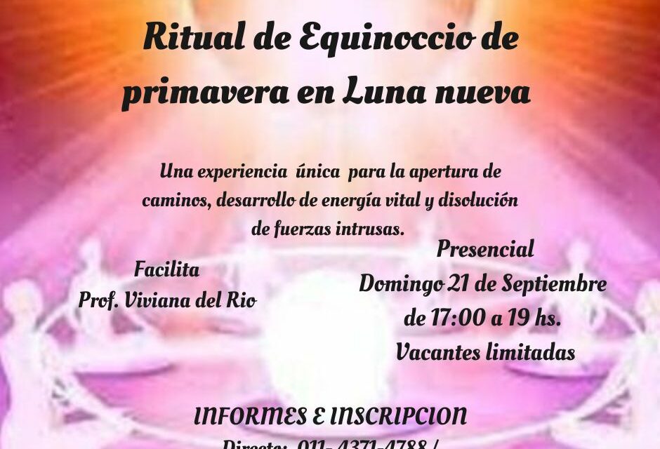 ARMONIZACIÓN Ritual de Equinoccio de primavera en Luna nueva