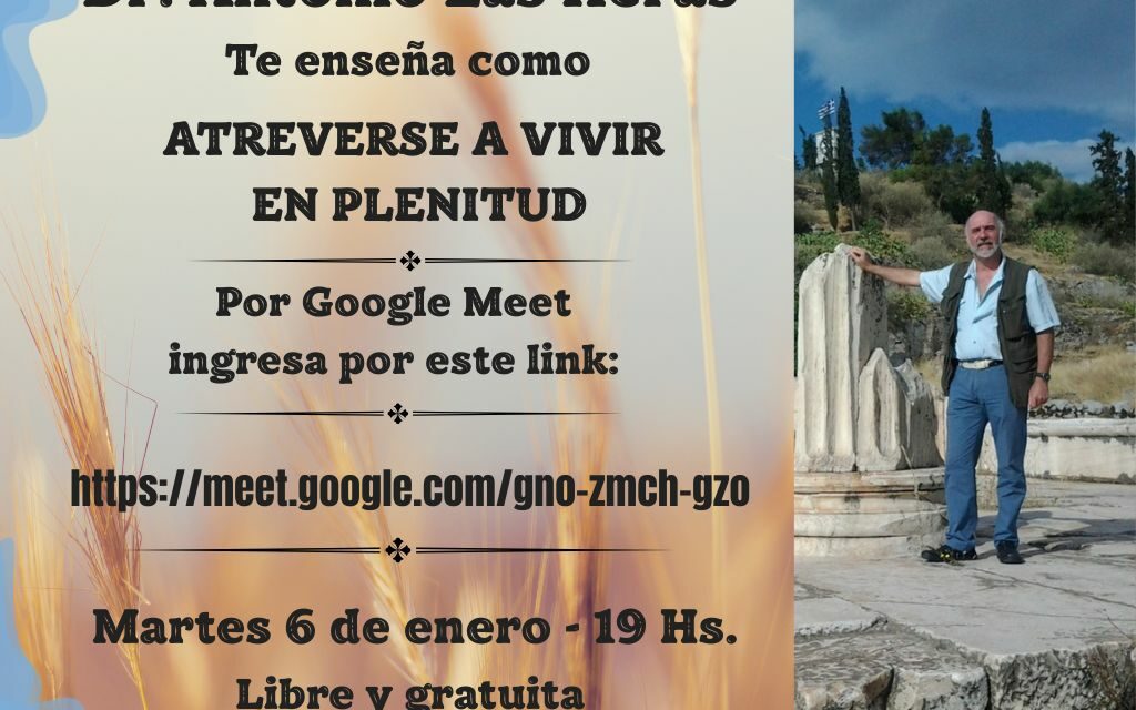 Nos encontramos por Google Meet el 6 de enero 19 Hs