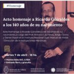 Acto homenaje a Ricardo Güiraldes a los 140 años de su nacimiento